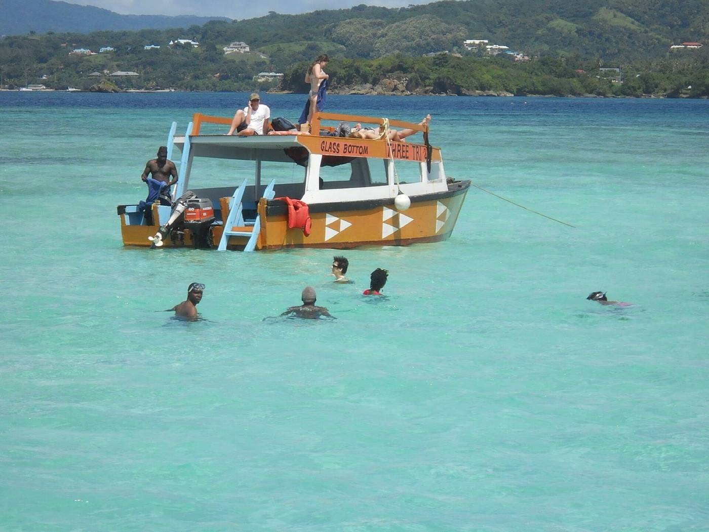 Clear shallow waters of Tobago’s Nylon Pool